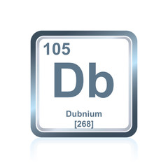Chemical element dubnium from the Periodic Table