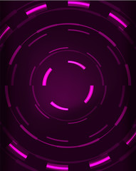 Neon circles abstract background