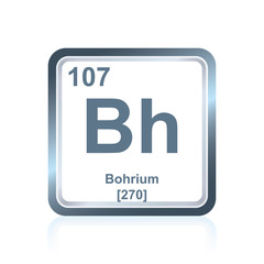Chemical element bohrium from the Periodic Table
