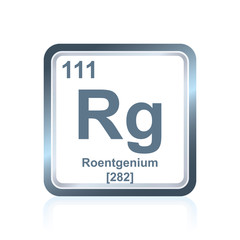 Chemical element roentgenium from the Periodic Table