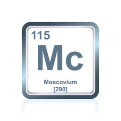 Chemical element moscovium from the Periodic Table