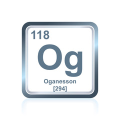 Chemical element oganesson from the Periodic Table