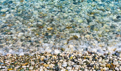 sea and stones. seacoast. background