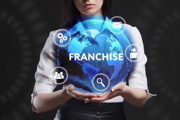 The concept of business, technology, the Internet and the network. A young entrepreneur working on...