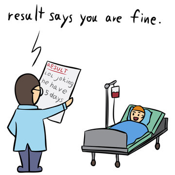 vector cartoon doctor resault