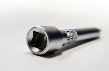 Metal Socket Wrench Extension, isolated