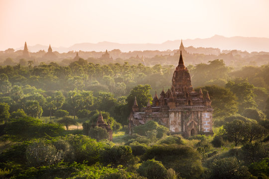 myanmar bagan temples light burma travel Pagan Kingdom