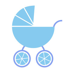 Fototapeta na wymiar Vector baby carriage