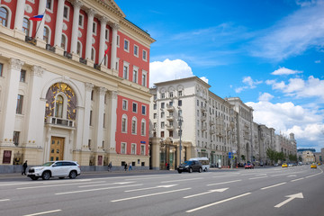 Fototapeta na wymiar Tverskaya street, Moscow