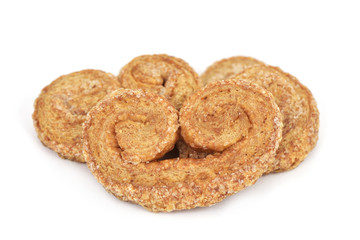 palmier pastries made with spelt flour