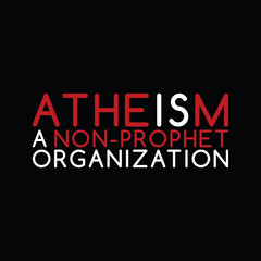 Fototapeta na wymiar atheism theme - against religious ignorance campaign