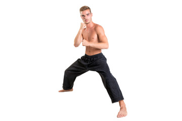 Martial arts student