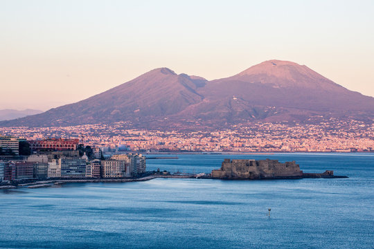 Naples from Posillipo, Campania, Italy