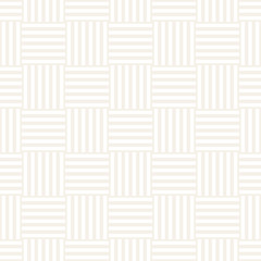 Crosshatch vector seamless geometric pattern. Crossed graphic rectangles background. Checkered motif. Seamless subtle texture of crosshatched lines. Trellis simple fabric print.