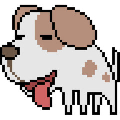 Fototapeta premium vector pixel art dog