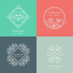 Flower shop logo