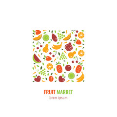Fruits square logo