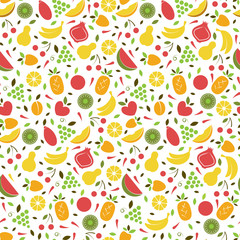 Fototapeta premium Fruit seamless pattern