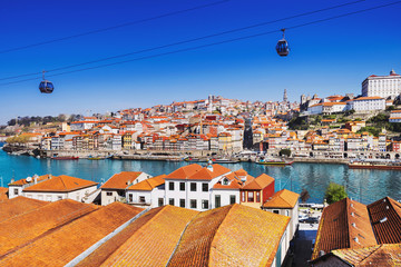 Fototapeta na wymiar Porto, Portugal old town on the Douro river