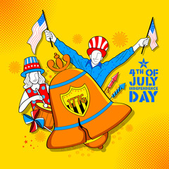 4th of July Independence Day of America background