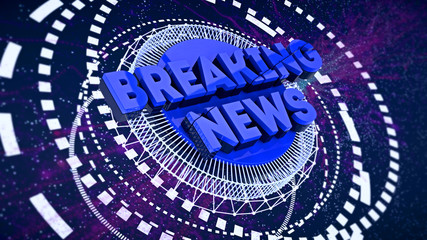 Breaking News on digital background