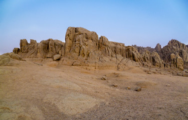 Fototapeta na wymiar Mountains in the desert of Egypt