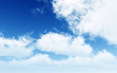cloudy sky background, daylight backdrop 3d illustration
