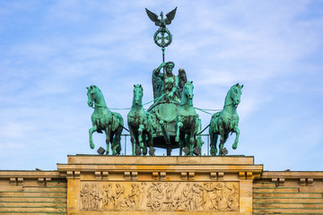 Quadriga of the Brandenburg Gate in Berlin, Germany