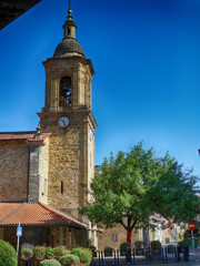 Aretxabaleta's Tower village beside Urkulu reservoir in Basque Country 
