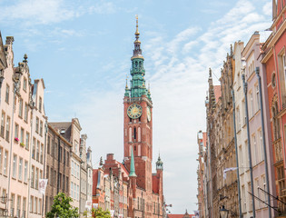 Rechtstädtische Rathaus (Ratusz Głównego Miasta) Gdańsk (Danzig) pomorskie (Pommern) Polska (Polen) - obrazy, fototapety, plakaty