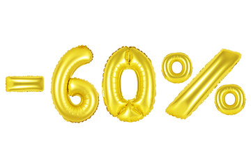 60 percent, gold color