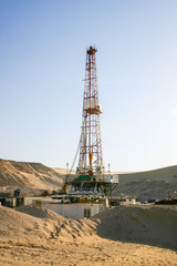 Oil Drilling Rig in the Desert