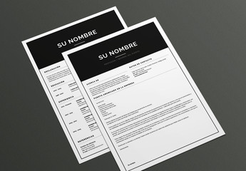 Diseño básico de currículum y carta de presentación