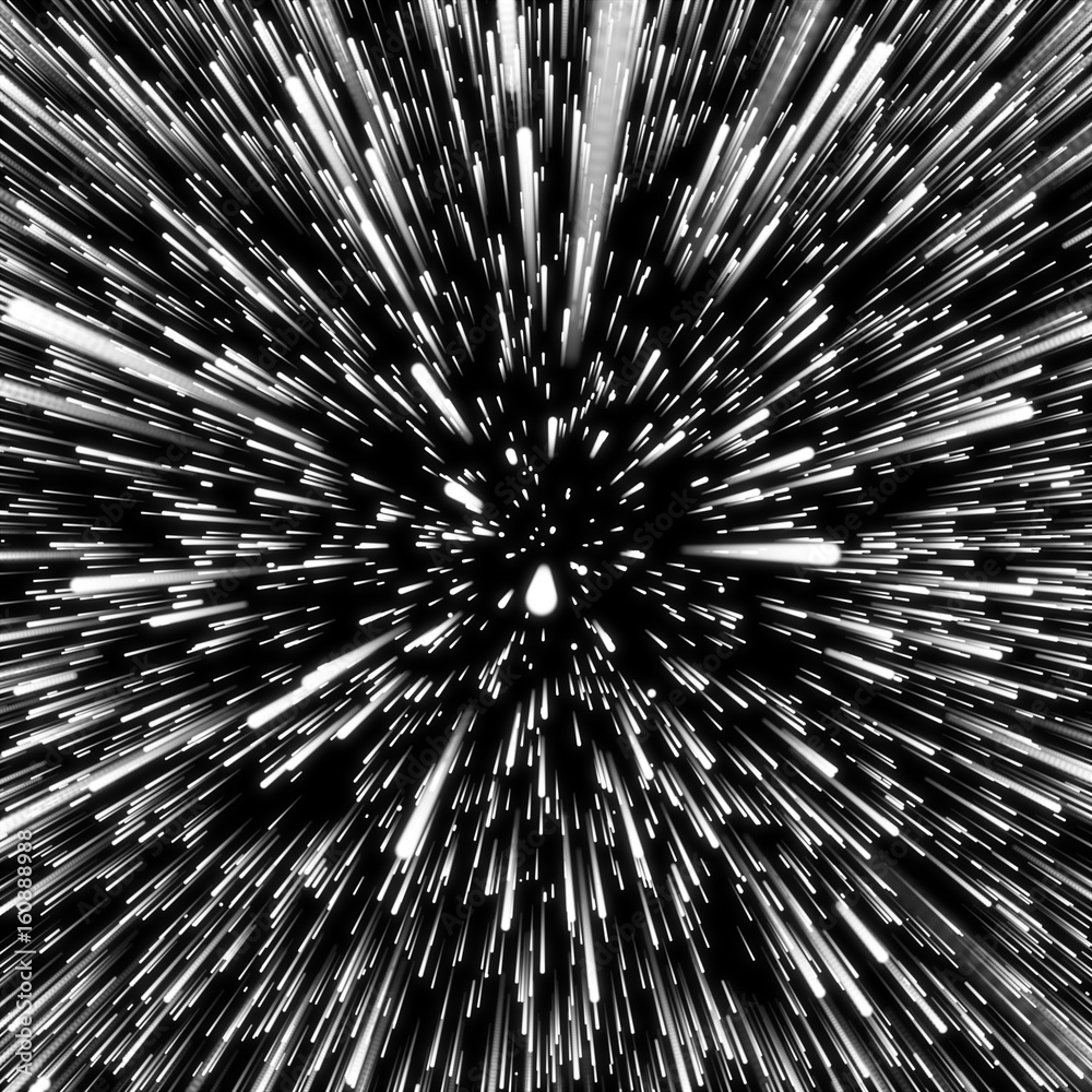 Canvas Prints abstract background with star warp or hyperspace. abstract exploding effect. hyperspace travel. the 