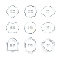 High Quality Luxury Frame on White Background . Vector Isolated Illustration