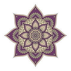 Flower Mandalas. Vintage decorative elements. Oriental pattern, vector illustration. Islam, Arabic, Indian, turkish, pakistan, chinese, ottoman motifs