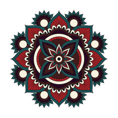 Flower Mandalas. Vintage decorative elements. Oriental pattern, vector illustration. Islam, Arabic, Indian, turkish, pakistan, chinese, ottoman motifs