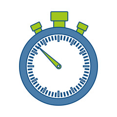 chronometer icon over white background colorful design  vector illustration