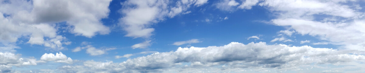 Naklejka na ściany i meble Panoramic sky with cloud on a sunny day.