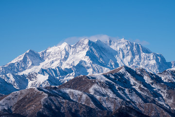 Fototapeta na wymiar Panoramic view of Mount Rosa