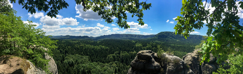 Panorama im Elbsandsteingebirge