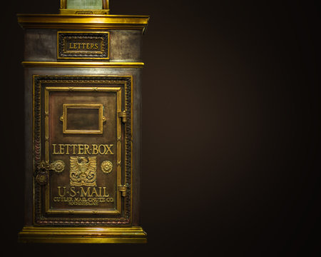 Vintage Hotel Letterbox Mailbox