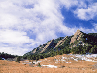 Spring along the Boulder Flatirons at Chautauqua
