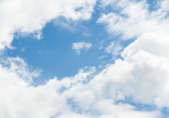 небо с облаками, шаблон и текстура для натяжных потолков 