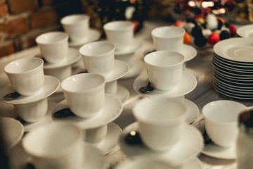White cups