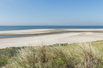 Fototapeta na wymiar Beach at Maasvlakte Rotterdam