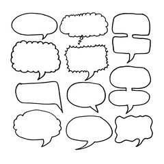 Speech Bubble hand drawn