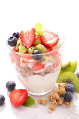yogurt with fresh fruits