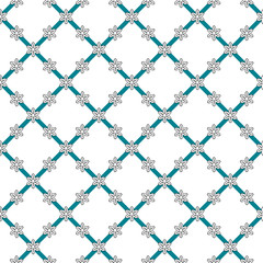 Fototapeta premium Flowers background, vector seamless pattern