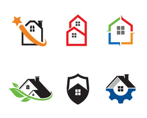 Obraz premium House Logo Template Design Vector, Emblem, Design Concept, Creative Symbol, Icon;